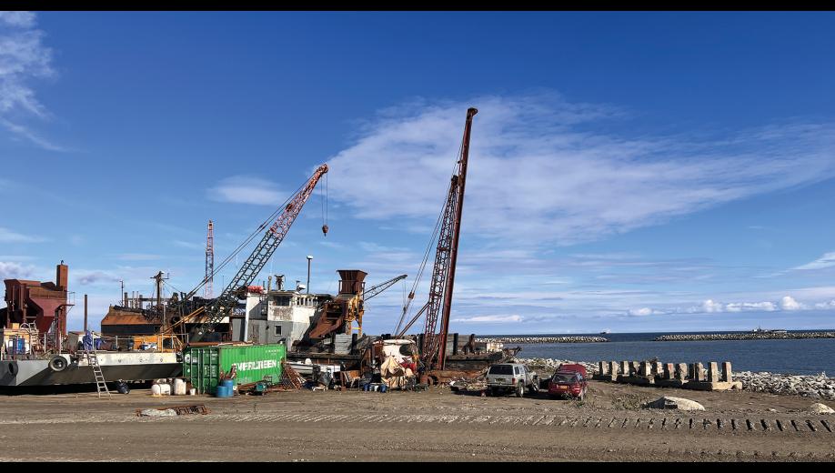 Photo by Diana Haecker The Port Commission discussed ways to limit long term storage of unused items at the port.