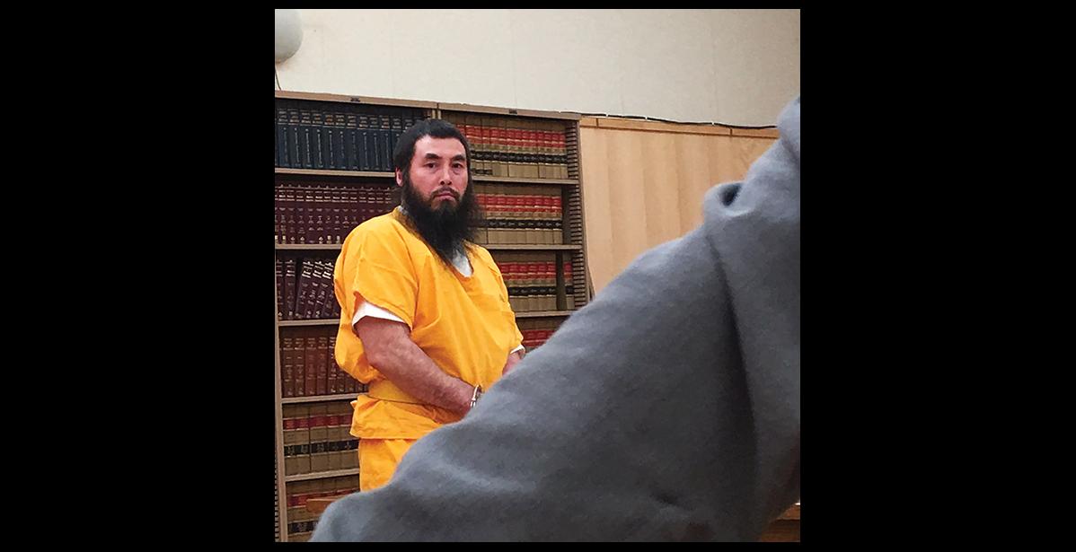 Photo by Sandra Medearis SENTENCED— Frank R. Johnson, 39, appeared in Nome Superior Court on Dec. 10, for sentencing on attempted murder charges.
