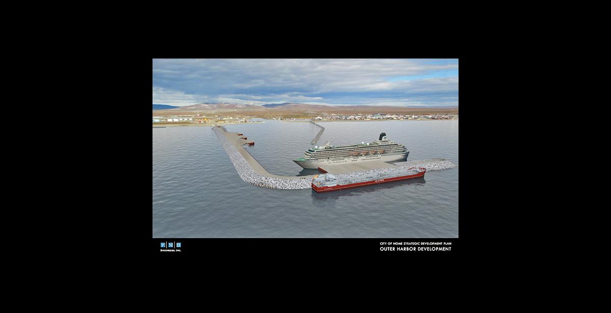 EXPANSION— The graphic shows the vision for a future Port of Nome.