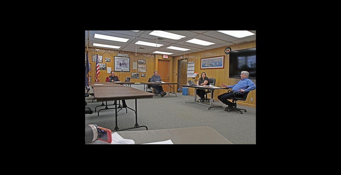 Photo by Diana Haecker WORK SESSION— The Nome Common Council met for a work session on Monday, April 13.