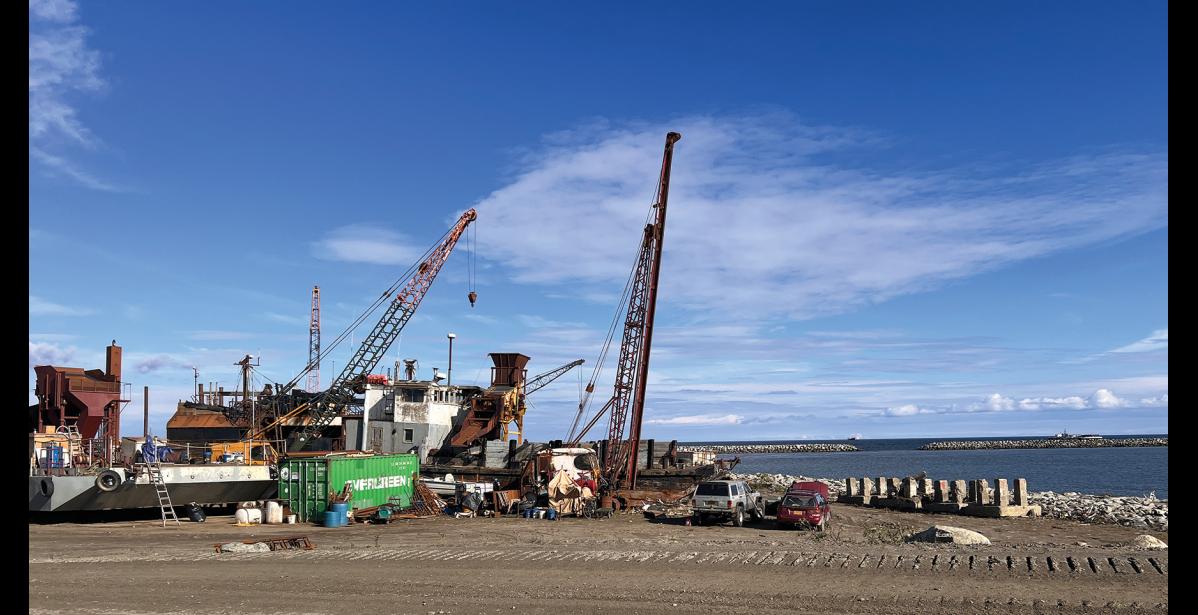 Photo by Diana Haecker The Port Commission discussed ways to limit long term storage of unused items at the port.