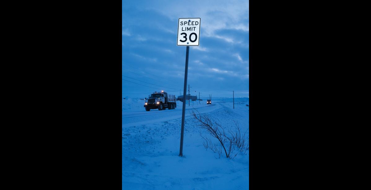 Photo by James Mason IT’S 30 MPH— The city set the speed limit at 30 mph at Greg Kruschek Road and now has the blessing of the state to do so.