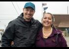 CAMPAIGNING— Running mate Chris Steere and gubernatorial candidate Meda Dewitt were in Nome for a campaign stop on August 2-3, 2026. Photo by Ariana Crockett O'Harra
