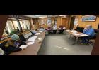 Photo by James Mason COUNCIL— The Nome Common Council met last Monday for a work session and a regular meeting. Pictured are youth representative Molly Kenick, Adam Martinson, Doug Johnson, Mayor Richard Beneville, Mark Johnson, Jerald Brown, City Clerk Bryant Hammond and City Manager Glenn Steckman.