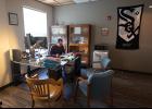 Photo by James Mason OFFICE SPACE – With the construction done and the move to its new facilities complete, the Nome Superior Court is up and running. Superior Court Judge Romano DiBenedetto is shown here working in his new office.