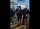 Photo by James Mason Brenda Evak being arrested for disorderly conduct, at the Alaska Airlines terminal in Nome, on March 27, 2019.